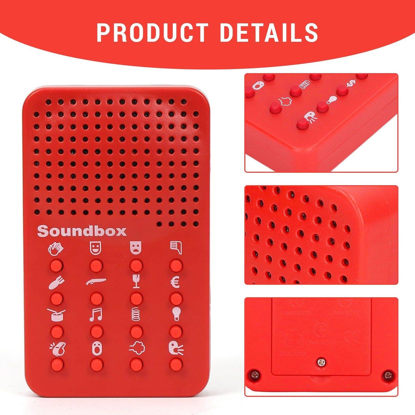 Funny Sound Generator - Scatola Sonora con 16 Effetti Divertenti per scherzi, Feste e momenti comici, Perfetta Come Idea Regalo (Natale, Compleanno) - 1 Pezzo, Divertimento illimitato!
