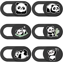 Panda Camera Cover Slide Cute Animal Design Privacy Camera Blocker Protector for Laptop Desktop Tablet Phone Notebook Mini PC Accessories for Home Office Travel Use Secure Durable Cover