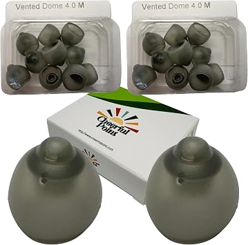 Phonak 4.0 Vented Hearing Aid Domes, Medium Size 0.35 inch=9 mm, 20 Domes in 2 Pack, Hearing aid Domes Manufactured by Sonova in Switzerland OEM, 054-0810