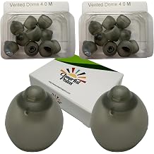Phonak Vented Hearing Aid Domes 4.0 - Medium Size M - 2 Pack 20 Domes - Compatible with Phonak Marvel Paradise Lumity RIC Devices - Open Fit - Genuine Replacement Tips
