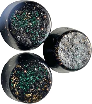 3 Black Iron Oxide Small Tower Busters Orgone Generator Energy Accumulator PERFECT GIFTING TOOL! Made 7.83/432/528Hz OM Chant Advance Harmonics Many Beautiful Ingredients!