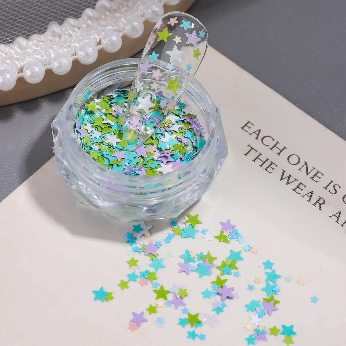 Colorful Tiny Star Nail Art Sequins Sparkle 3D Star Nail Glitters