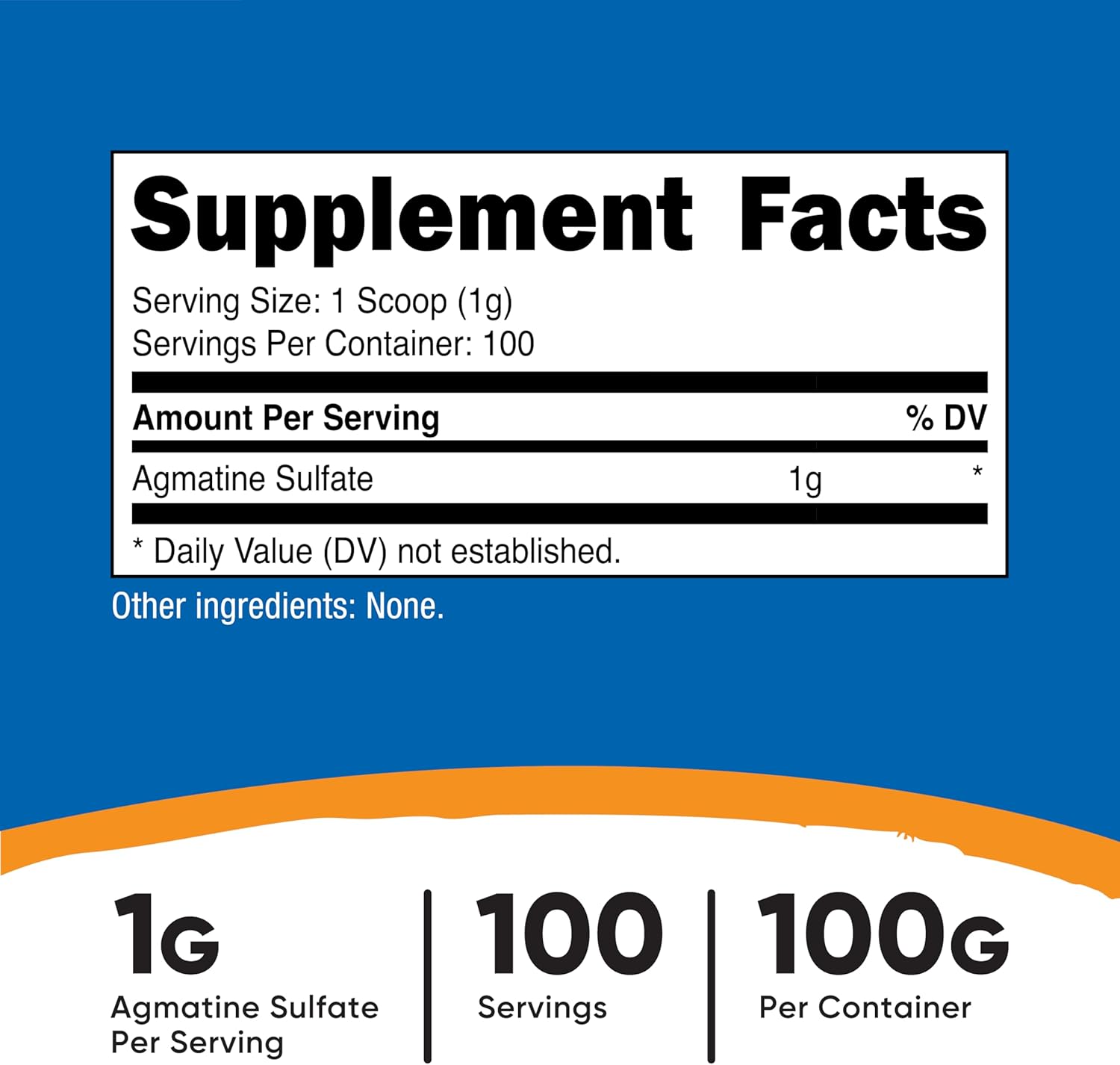 Nutricost Agmatine 100 Grams - Pure Agmatine Powder 100 Servings (Agmatine Sulfate) - Image 2
