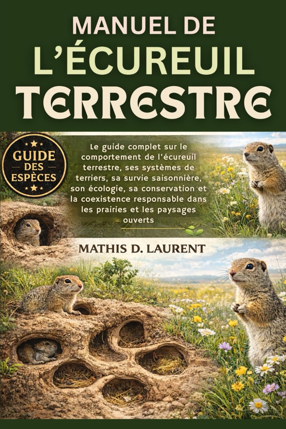 MANUEL DE L’ÉCUREUIL TERRESTRE: Le guide complet sur le comportement de l’écureuil terrestre, ses systèmes de terriers, sa survie saisonnière, son ... dans les prairies et les paysages ouverts