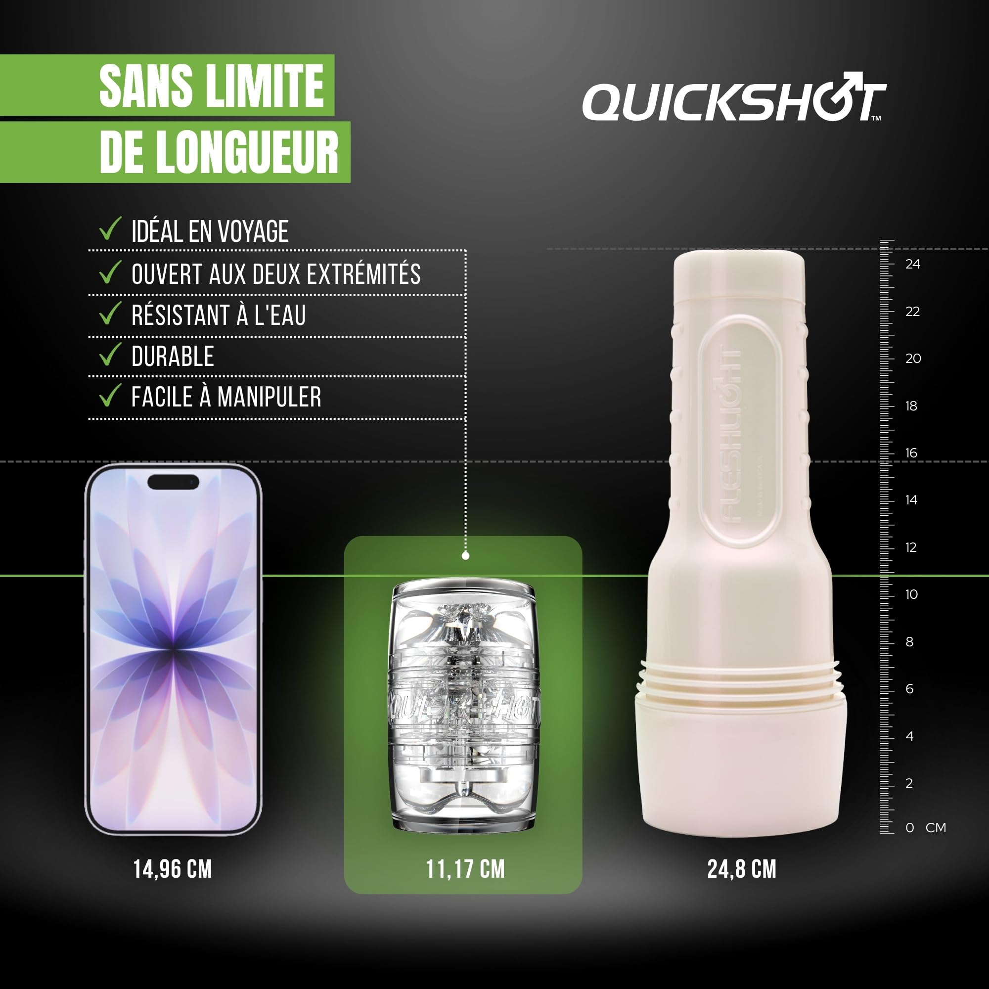 Quickshot Stoya - Masturbateur Homme Real Experience - Sensation Intense - Facile à Nettoyer