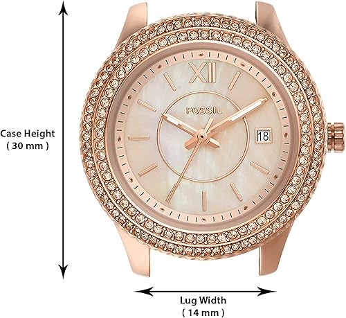 Miniatura 7 de Fossil Stella Quartz - Reloj cronógrafo de acero inoxidable para mujer