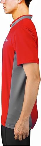 Miniatura 3 de bpbtti - Camiseta de ciclismo de manga corta para hombre, camiseta de ciclismo MTB con media cremallera frontal y 3 bolsillos posteriores