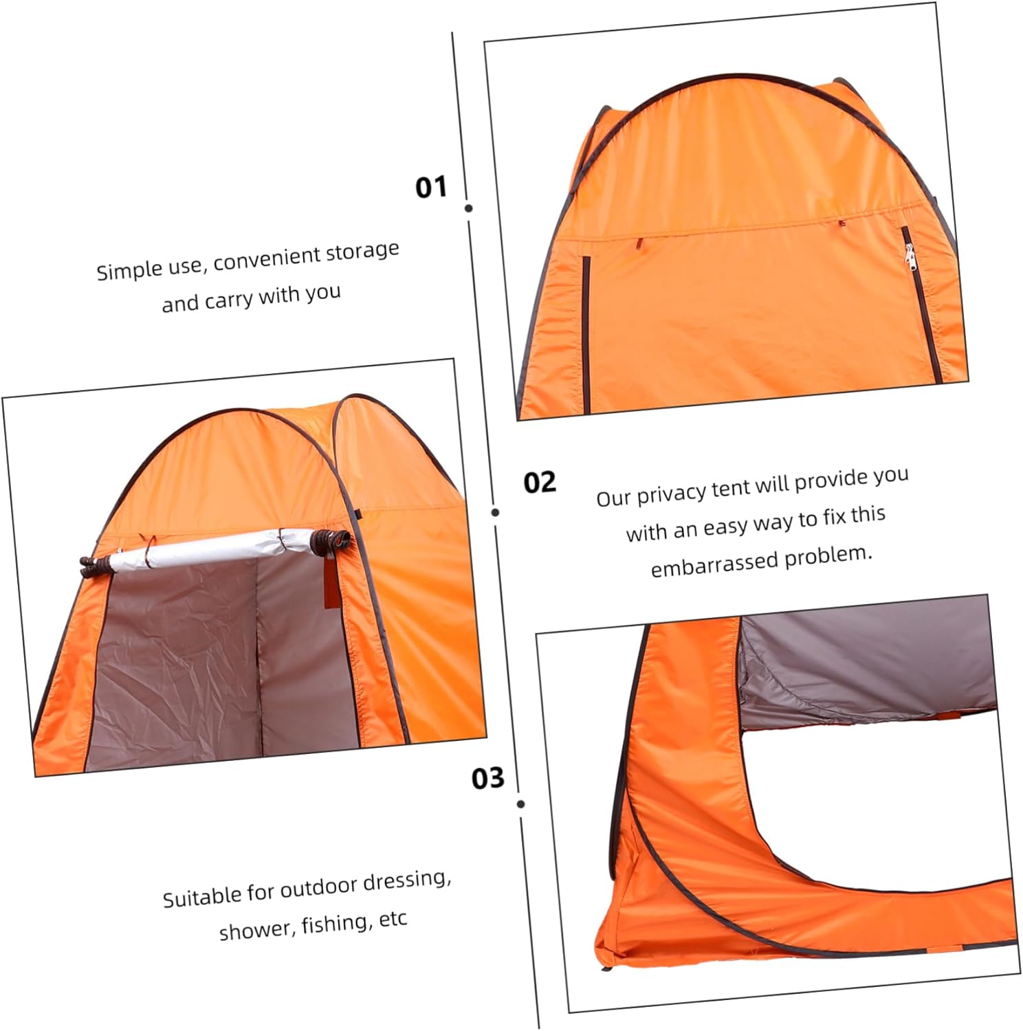 VICASKY Outdoor Portable Bathing Tent Changing for Camping Fishing and Beach Use Instant Setup Spacious Design for Persons Durable Windproof