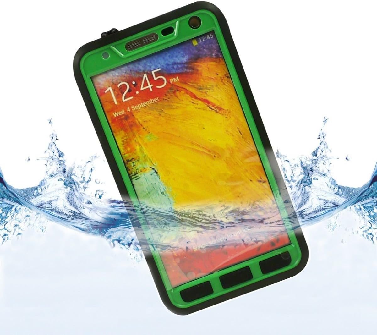 VWTECH Reliable Waterproof Dustproof Snowproof Shockproof Hard Armor Protective Cover Case For Samsung Galaxy Note 3 III (Green)