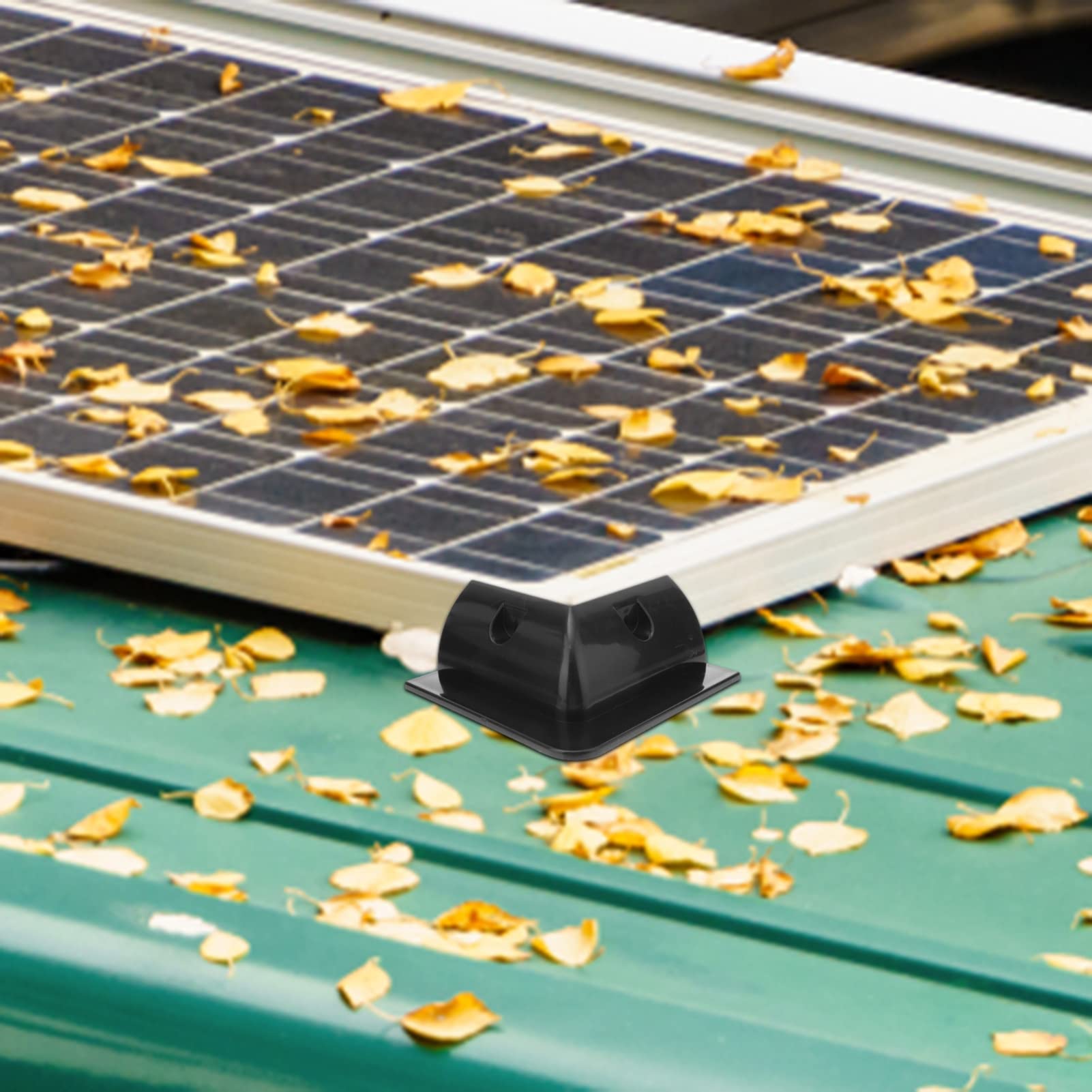 DOITOOL 4pezzi Staffa Di Montaggio Per Pannello Solare Per Camper Supporto Per Pannello Solare in Plastica Di Staffa Angolare Pratica e Resistente