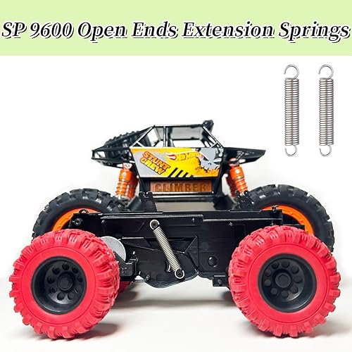 Miniatura 31 de 10 unidades de alambre de resorte de extensión pequeño de 0.02 pulgadas, diámetro exterior 0.2 pulgadas, longitud libre 0.98 pulgadas, resorte