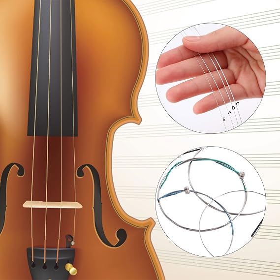 4Pcs Violin Strings with Nickel Plated Ball Head for Violin Instruments