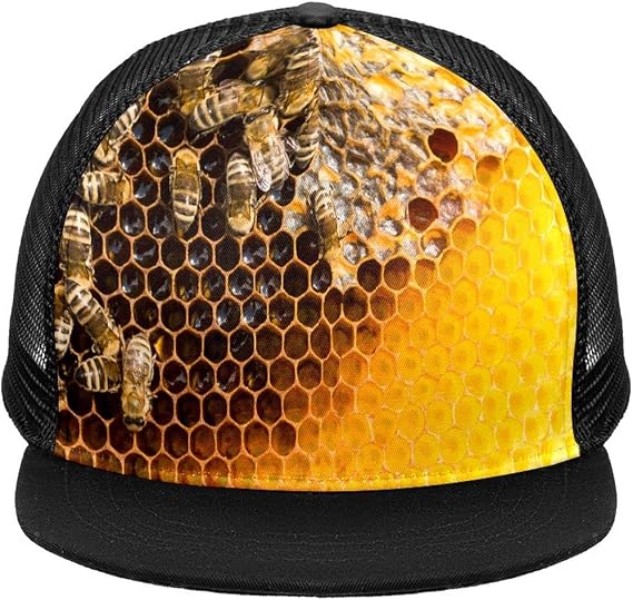 Bees Baseball Cap Dad Hat Ponytail Hat 