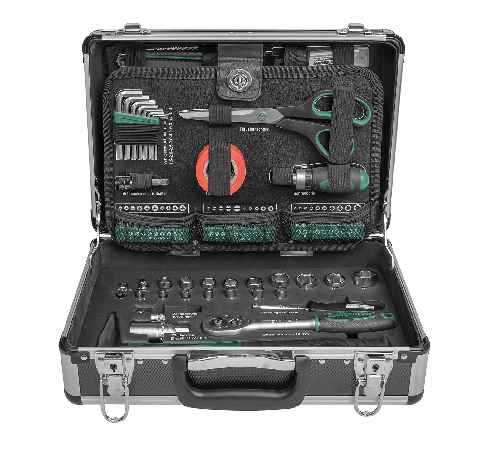 Brüder Mannesmann Tools Set Tool Box, 1 Piece, M29067