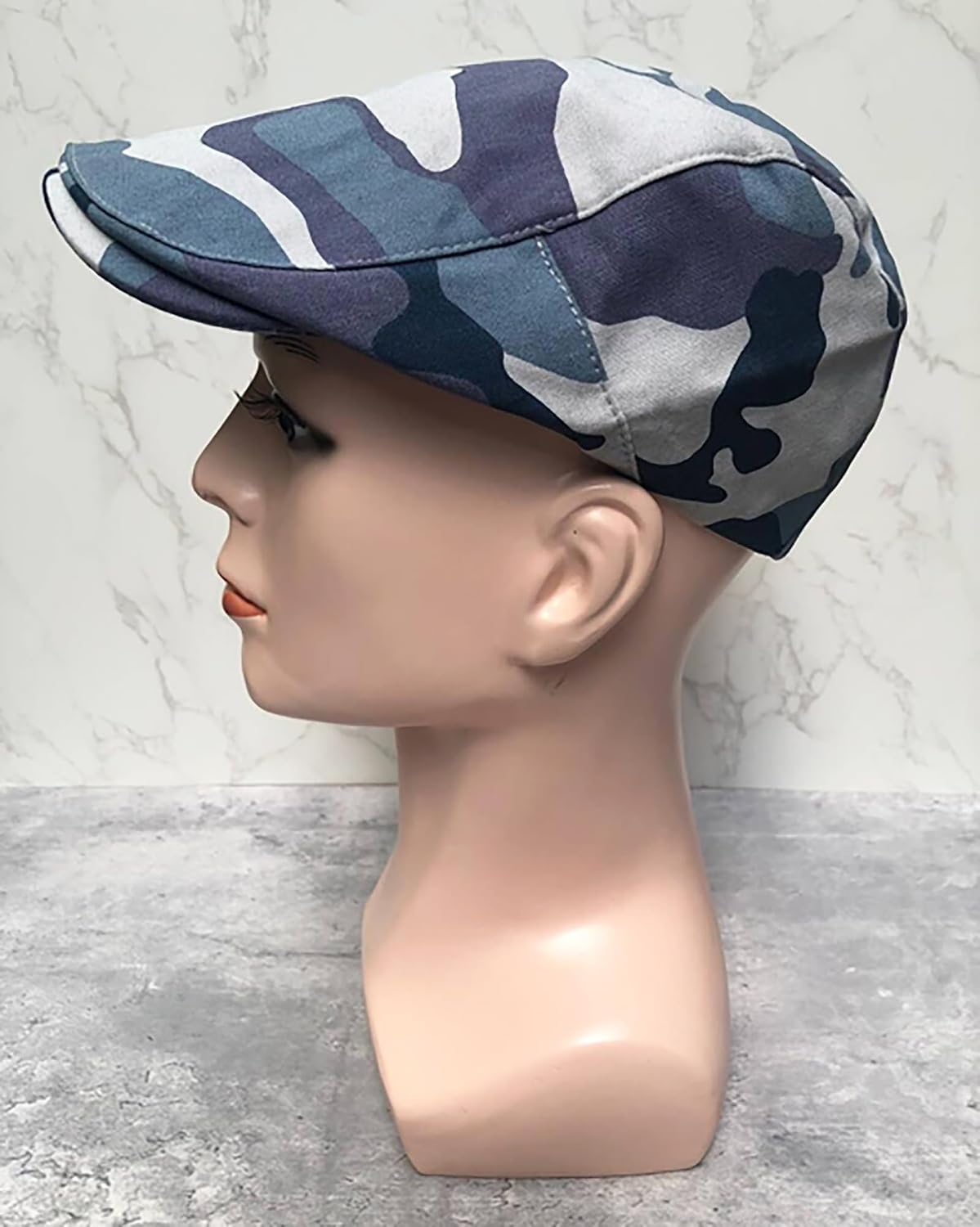 yolrdiw Outdoor Camouflage Ivy Flat Cap Gatsby Cotton Cabbie Driver Newsboy Hat for Men Women