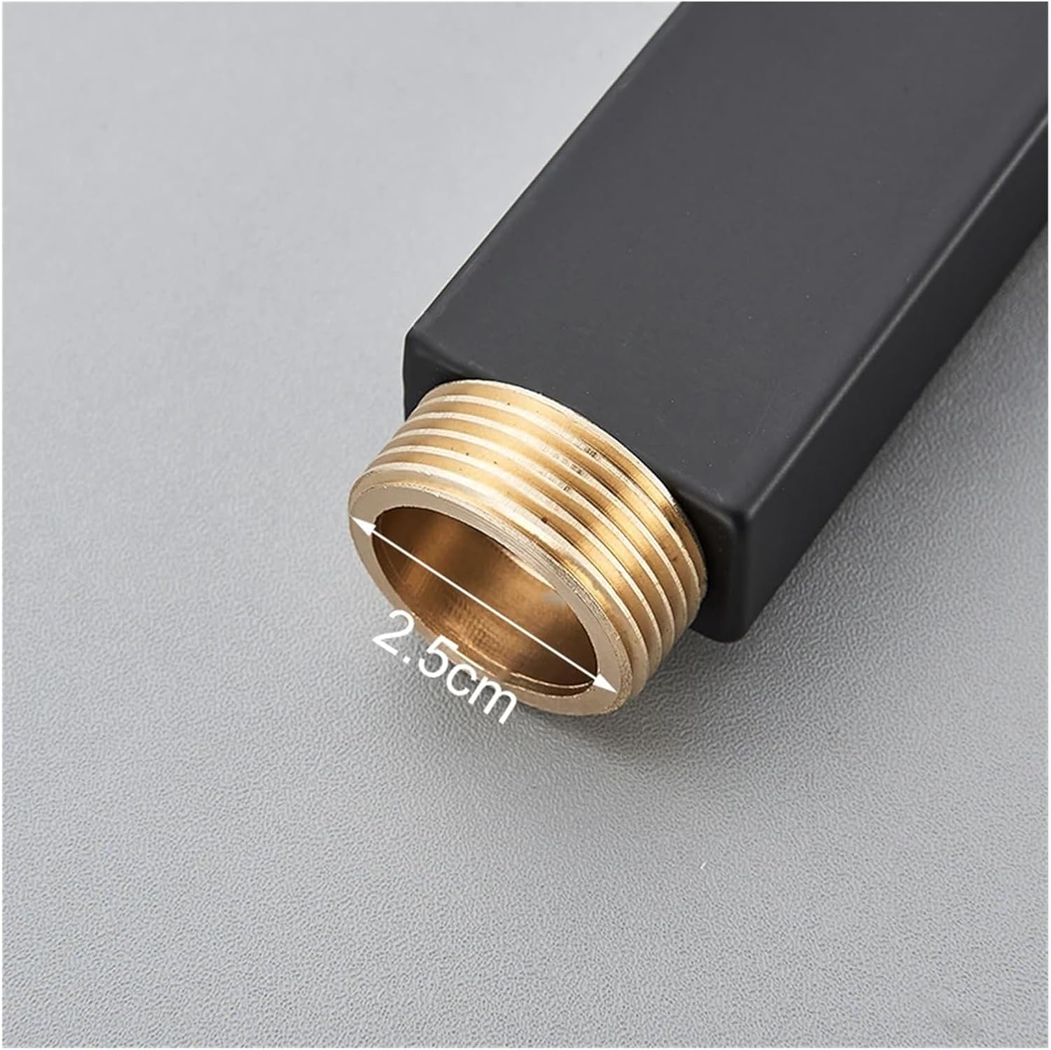 1PCS Round/Square 30/40/50CM Extension Tube For Shower Faucet Extra Extend Tube Color Universal Interface Extend Tubes(Chrome-30CM)