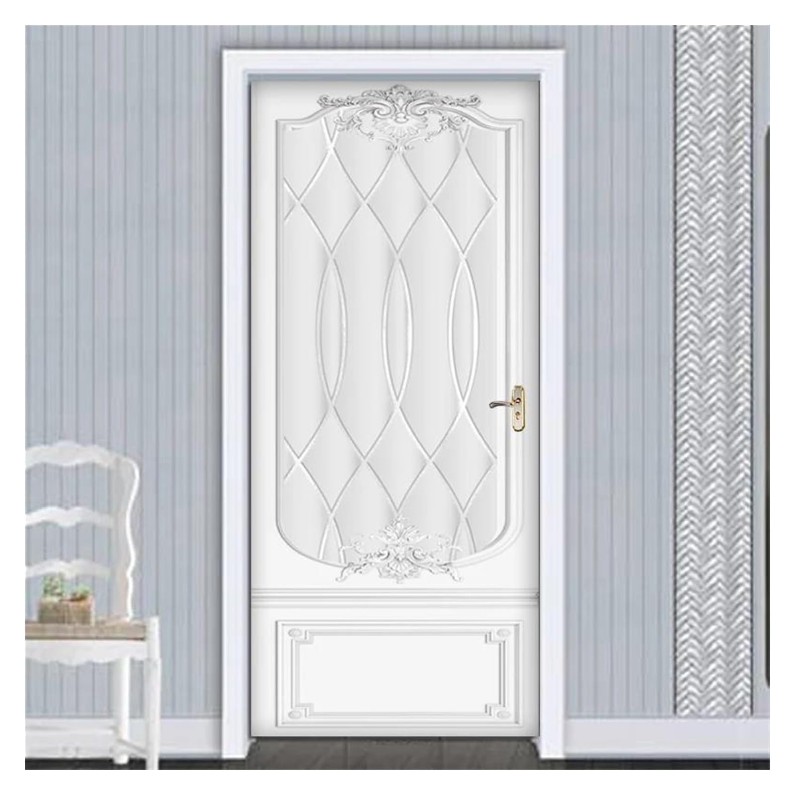 Autocollant de porte en PVC avec murale auto-adhésive 3D