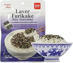 Tempero Japonês Furikake Laver com Alga Nori e Gergelim Sem Conservantes Para Arroz Onigiri Saladas Versátil Natural Pronto para Consumo 30g Importado do Japão