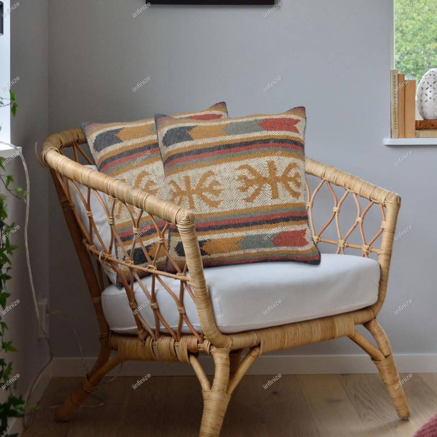 Housse de coussin Kelim pour sublimer un canapé cosy au style bohème