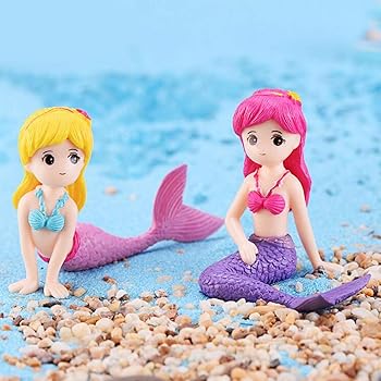 plastic mermaid figurines