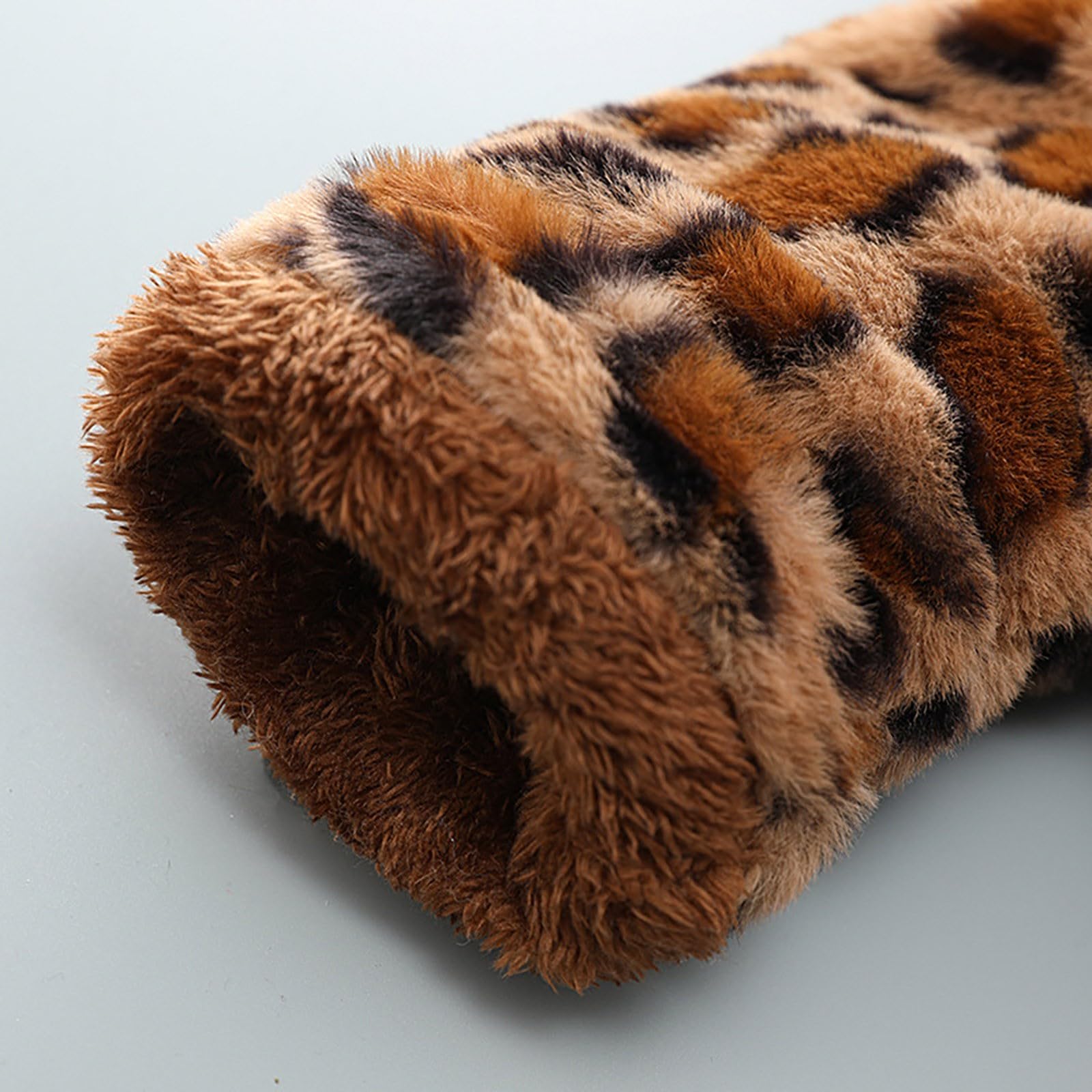 OBiQuzz Veste polaire pour enfant - Veste demi-saison - Motif léopard - Veste d'hiver chaude à capuche - Veste de survêtement avec oreilles d'ours - Veste de sport quotidienne - Veste d'extérieur pour