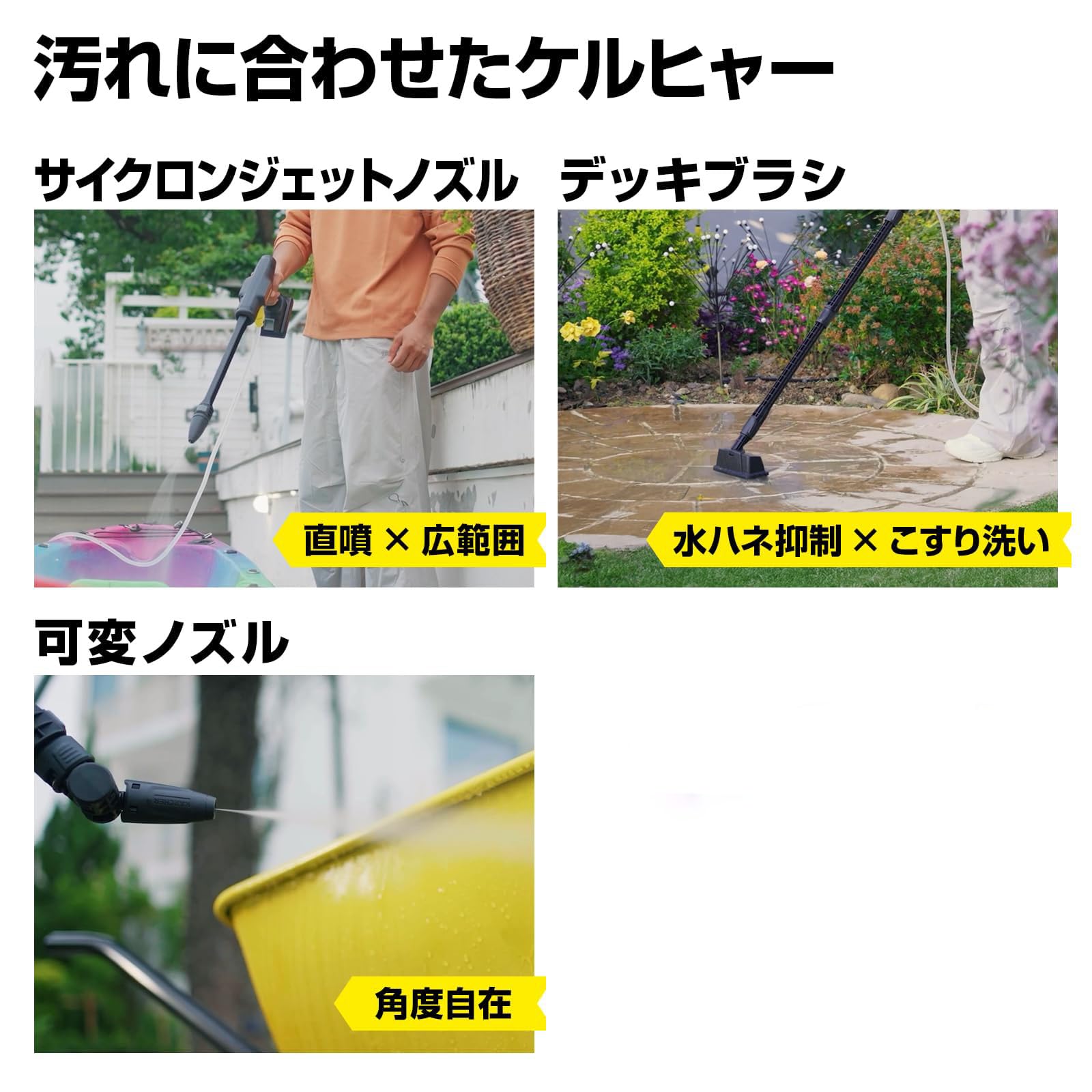 Amazon | コードレス高圧洗浄機 OC 5 Handy CB USB-C充電式(10W以上