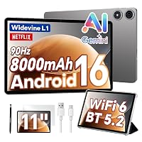 TECLAST P50T Tablet 11" 90Hz Android 16, 16GB+128GB+5TB 8000mAh BT5.2 WiFi6