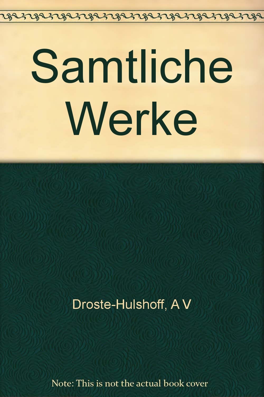Annette Von Droste Hülshoff Epoche Annette von Droste-Hulshoff: Samtliche Werke : Amazon.de: Bücher