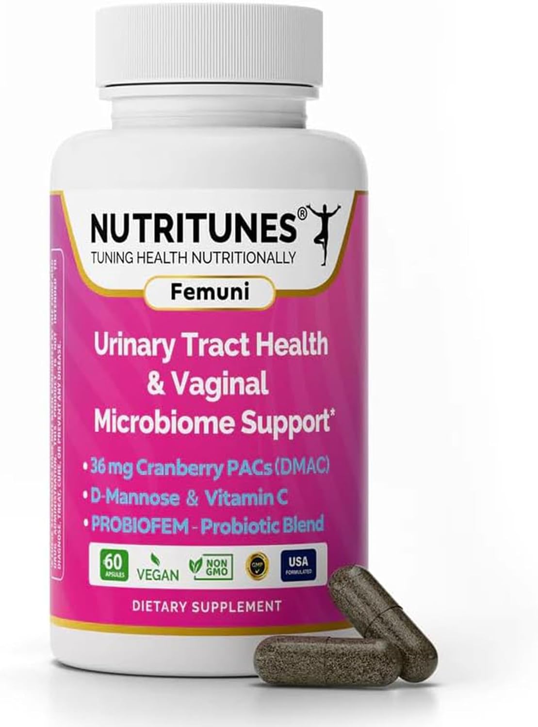 Femuni UTH Urinary Tract Health Supplement - 60 Capsules