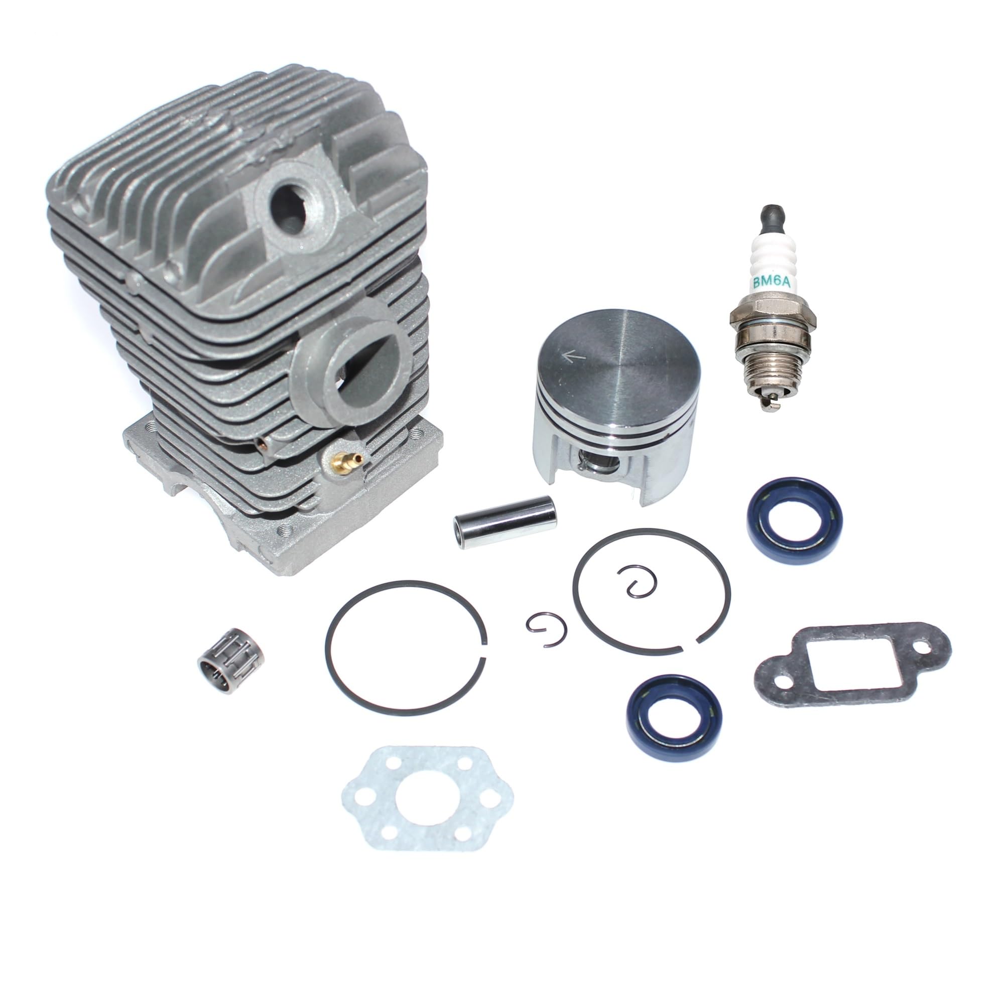 Kit de pistón de Cilindro Compatible con Motosierra 021 MS210 MS210C MS210C-BE Z MS210Z PN 1123 020 1218 1123 020 1221 1123 020 1219