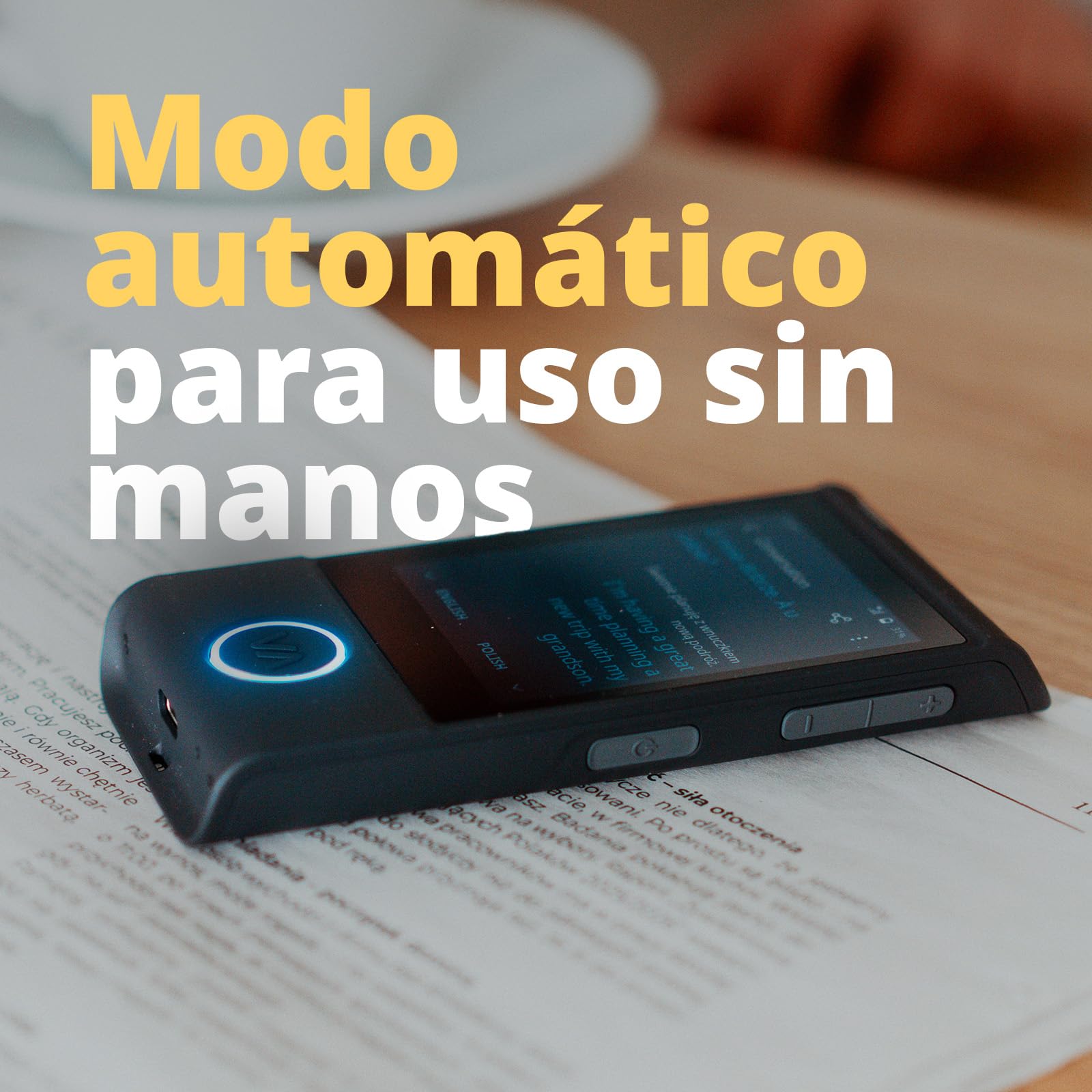 Vasco M4 Traductor | Internet Gratis de por Vida | Matte Black | Traductor ligero y de bolsillo | Botón físico para más comodidad | Modo bidireccional automático | 113 idiomas