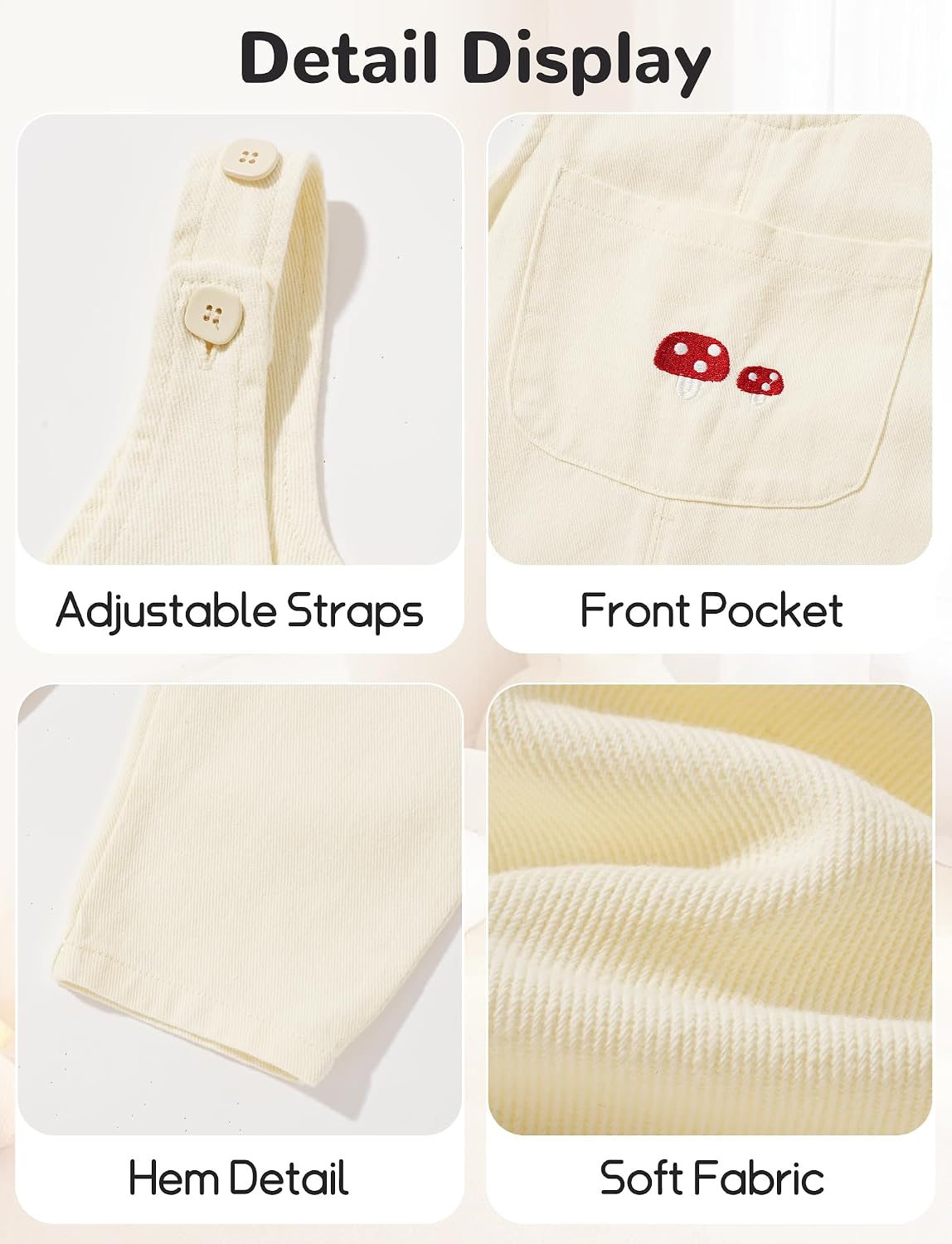 SEAUR Baby Boy Sleeveless Baggy Jumpsuit Baby Girl Vintage Summer Overalls Wide Leg Adjustable Jumpsuit 6 Months-5 Years