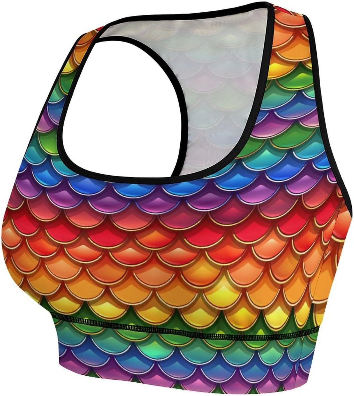 Sports Bras for Women Funny Yoga Crop Tank Tops for Exercise Athletic Workout Running Cycling Gym S-2XL image 4