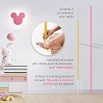 Growth Chart,Height Measurement for Wall,Sliding Measuring Ruler | Accurate Height Chart for baby kids adults Nursery School Clinic,Sliding Stopper Design for Precision-79 inch(Blue)
