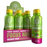 Kids Brain & Immune Support Shot, Gluten Free Supplement Shots for Energy, Focus, Immunity with Vitamin D, C, B, Alpha GPC & Organic Ginger Root, Ages 5+, Dragon Berry, 2.5 fl oz, 12 Pack