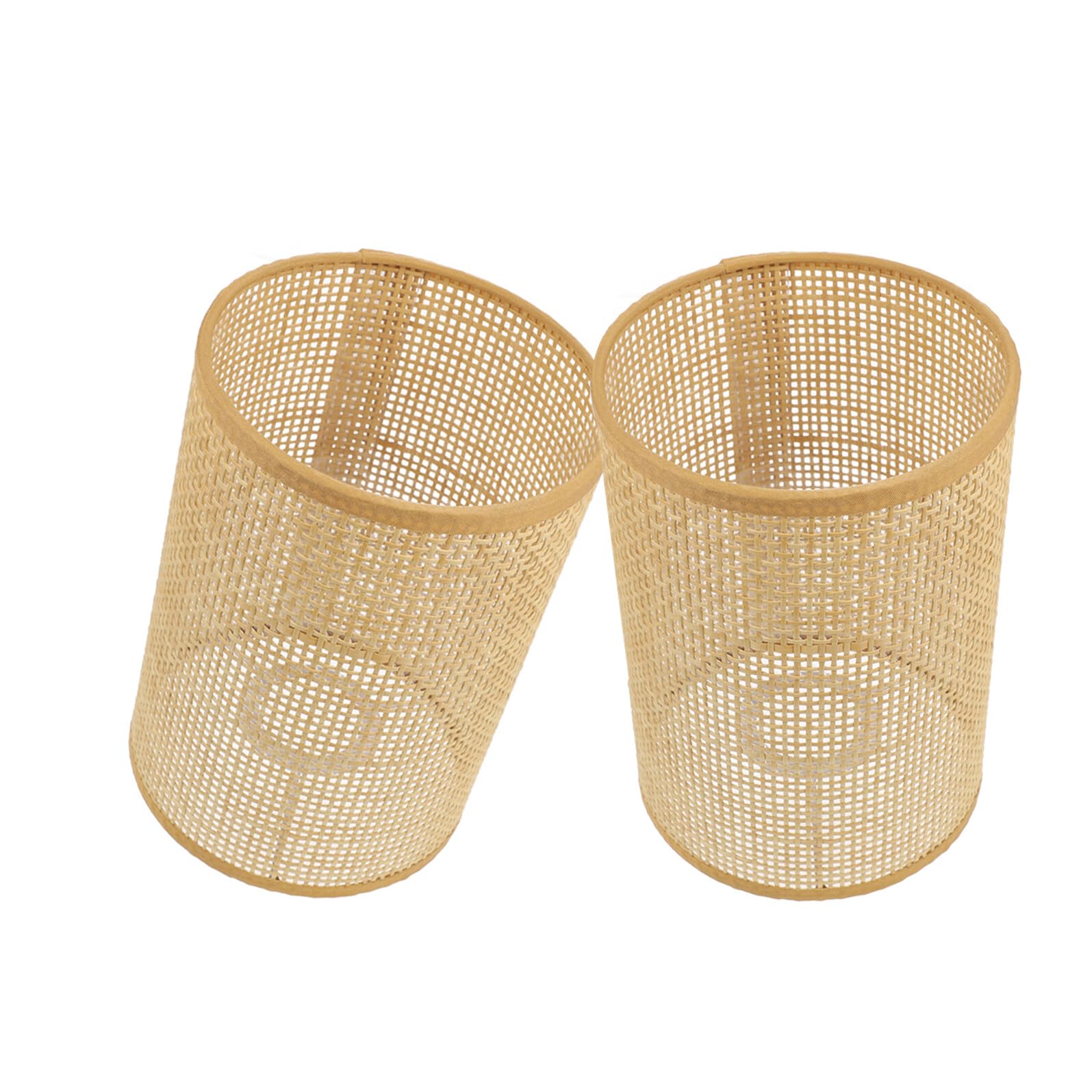 BESPORTBLE 2 pezzi Lampada Paralume in Rattan Intrecciato Coprilampada per Lampadario Sospensione Leggero e Facile da Installare per Soggiorno e Camera da Letto Versatile e Resistente