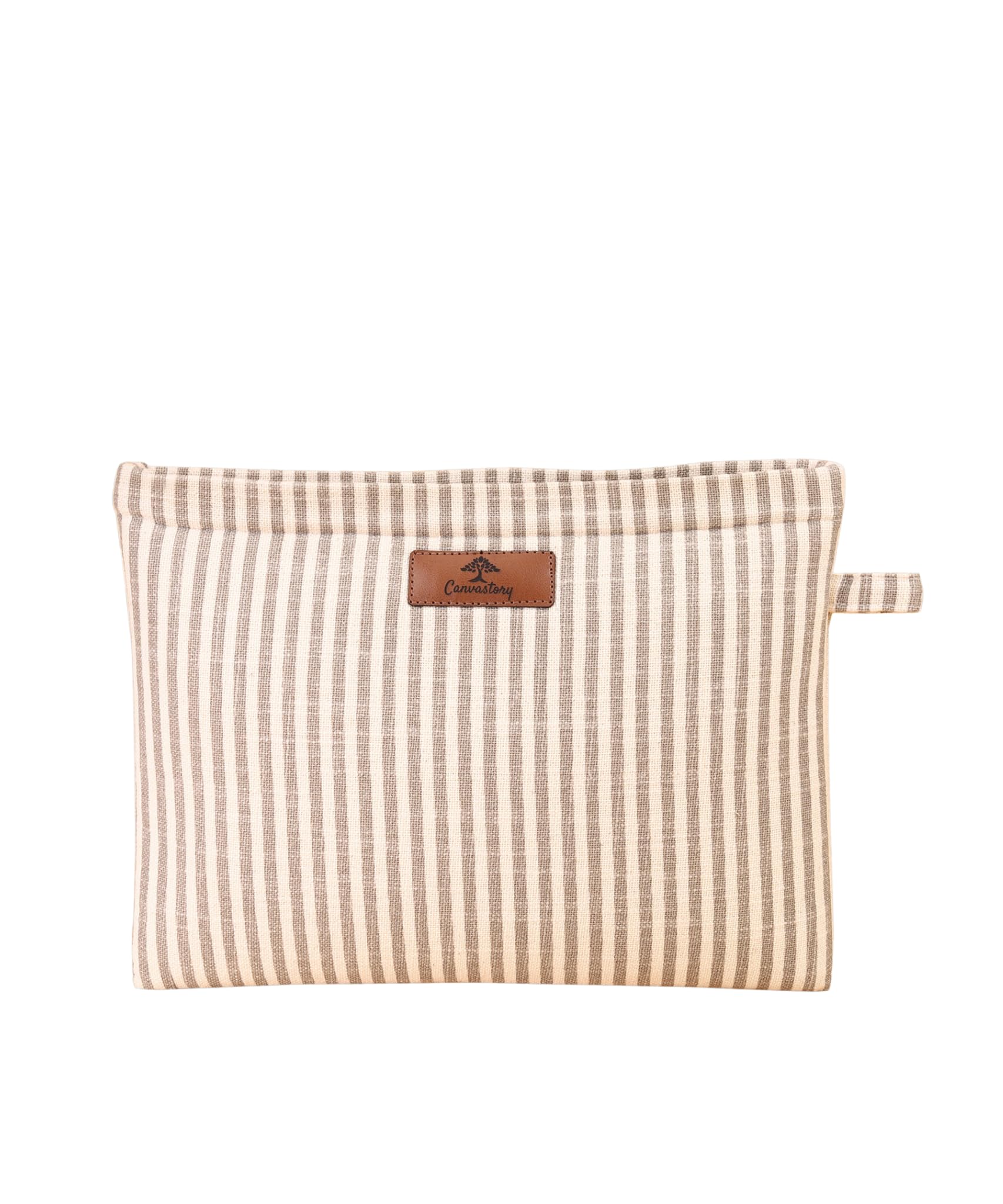 Canvastory Unisex Design 360 Protection Laptop Sleeve/Case/Pouch/Cover | Compatible with 13 to 14-inch Laptops/MacBook | Made of Cotton Canvas (Natural Stripe) (B0CD7ZMTQW) Amazon Price History, Amazon Price Tracker