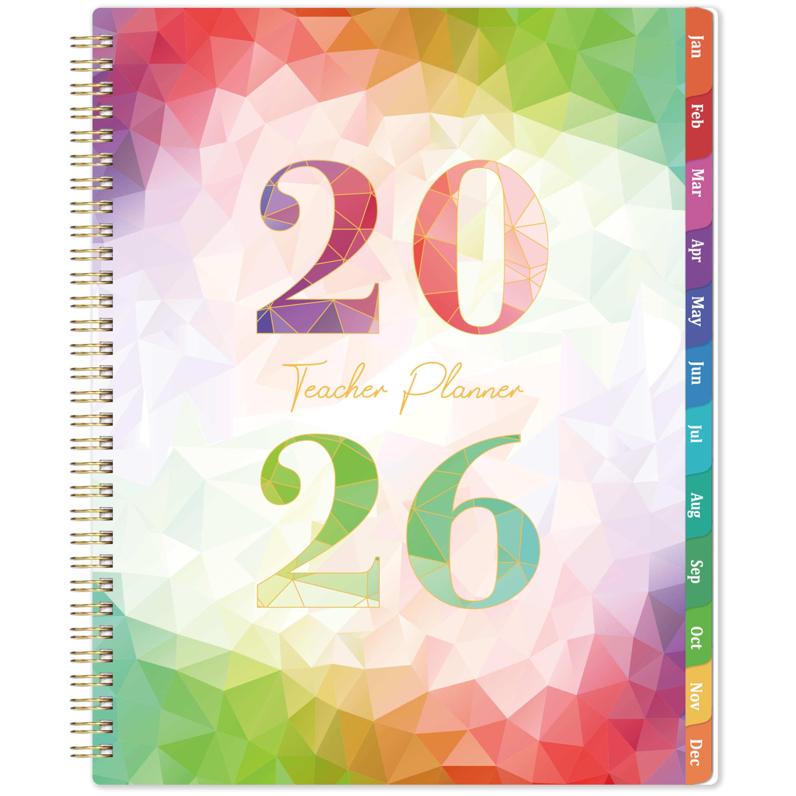 Teacher Planner 2026 - Teacher Lesson Planner 2026, January - December, 8.5'' x 11'' with Monthly Tabs, Inner pocket