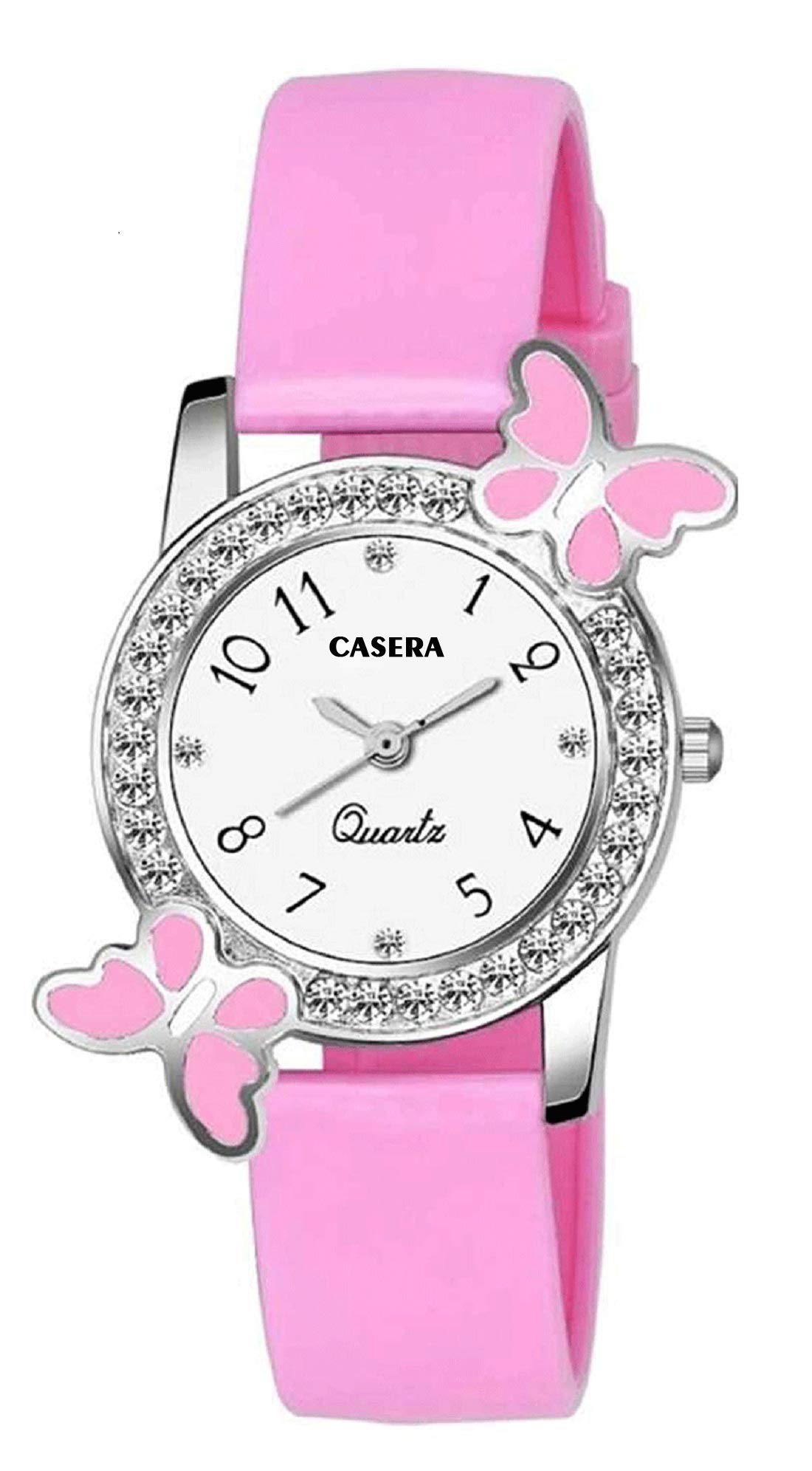 casera Analog Butterfly White Dial Rubbers Strap Womens and Girls Watch (Pink) (B08PT24PR1) Amazon Price History, Amazon Price Tracker