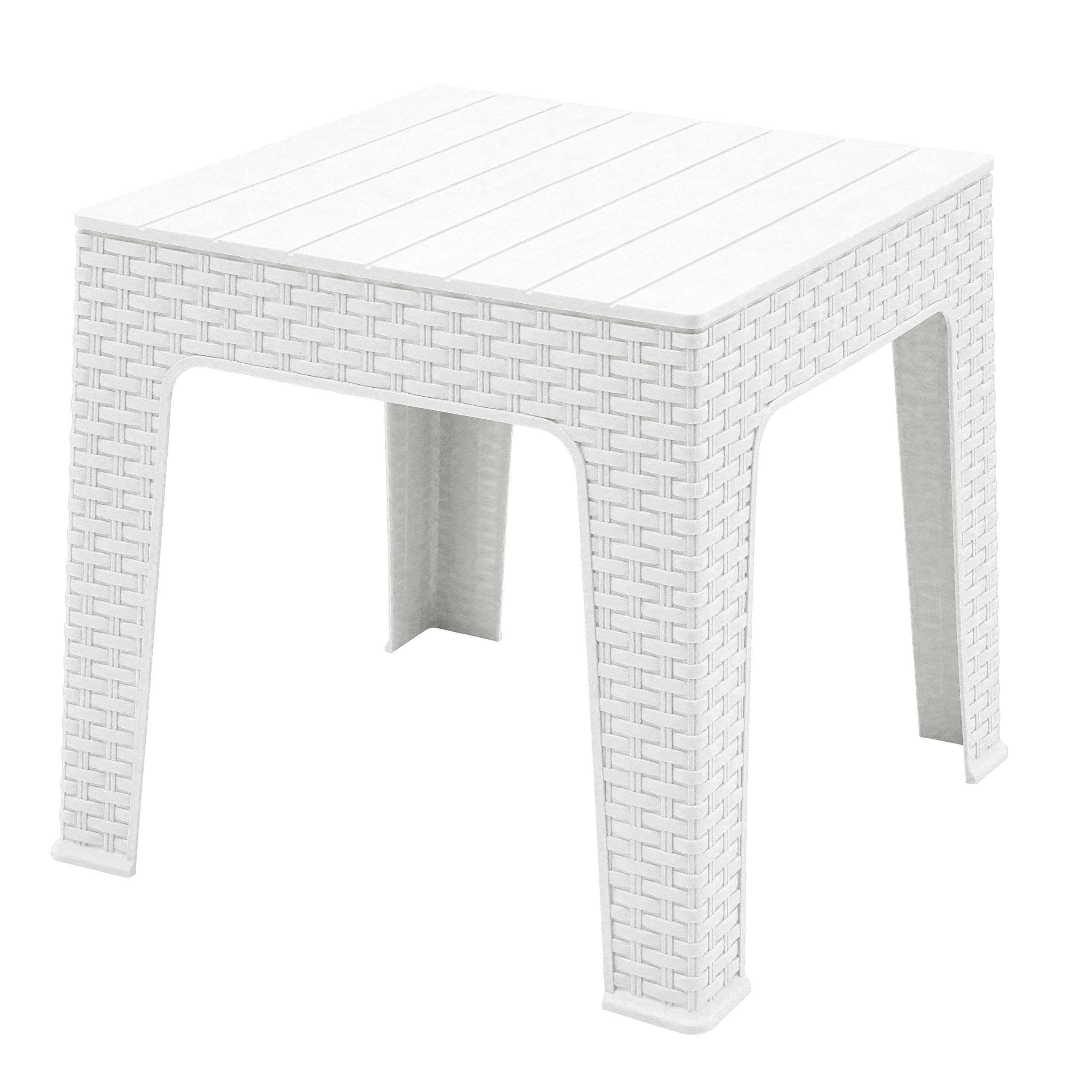 OAKNEST Supreme Jazz Mid-Size Table for Corners and Coffee Table for Indoor and Outdoor use (Color : Milky White, 1 Piece)-image-30
