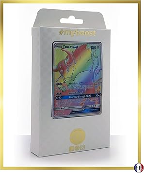 Tauros Gx 156 149 Arc En Ciel Secrete Myboost X Soleil Lune 1 Coffret De 10 Cartes Pokemon Francaises Amazon Es Juguetes Y Juegos