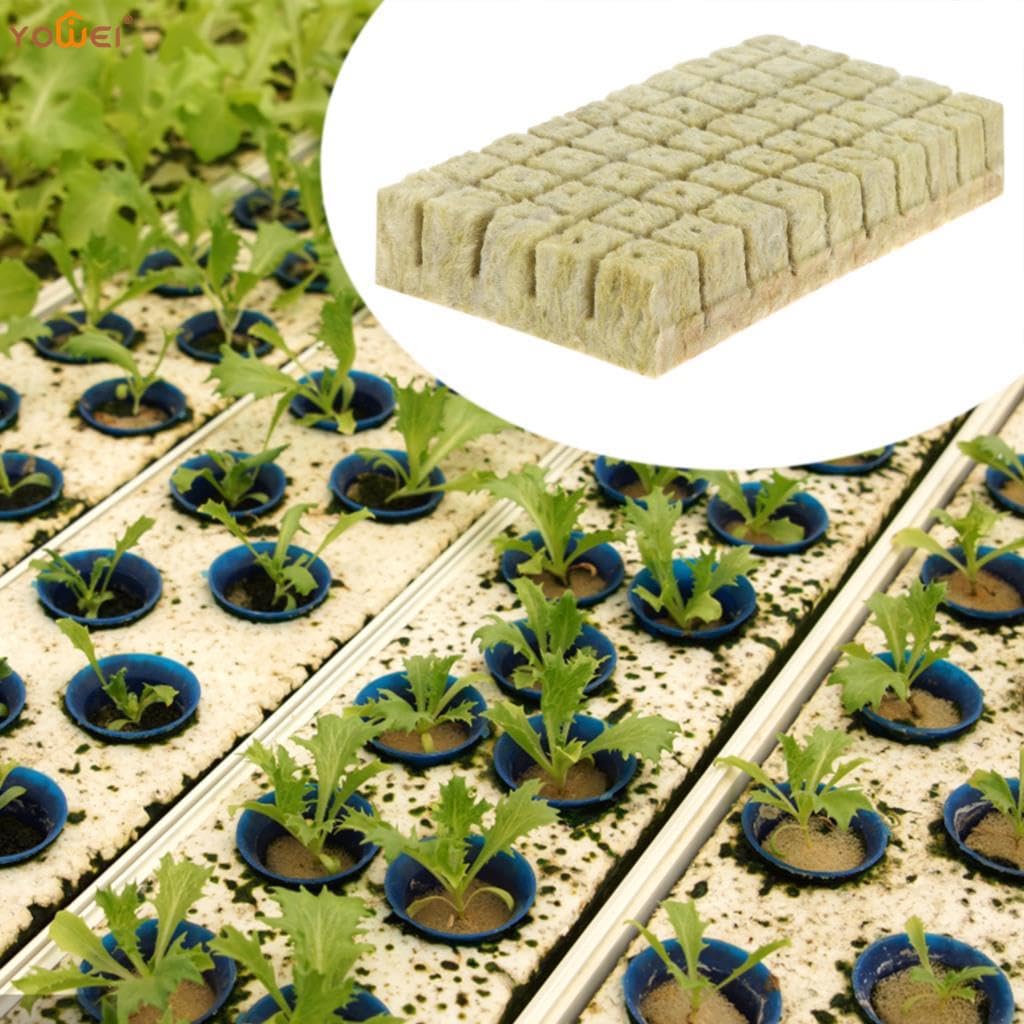 Roccia Cubi di Lana 400 Pz 1 Pollice Grow Cube Spine Seme Coltivazione Fuori Suolo Piantagione Ventilativa Cubi di Media Agricoli
