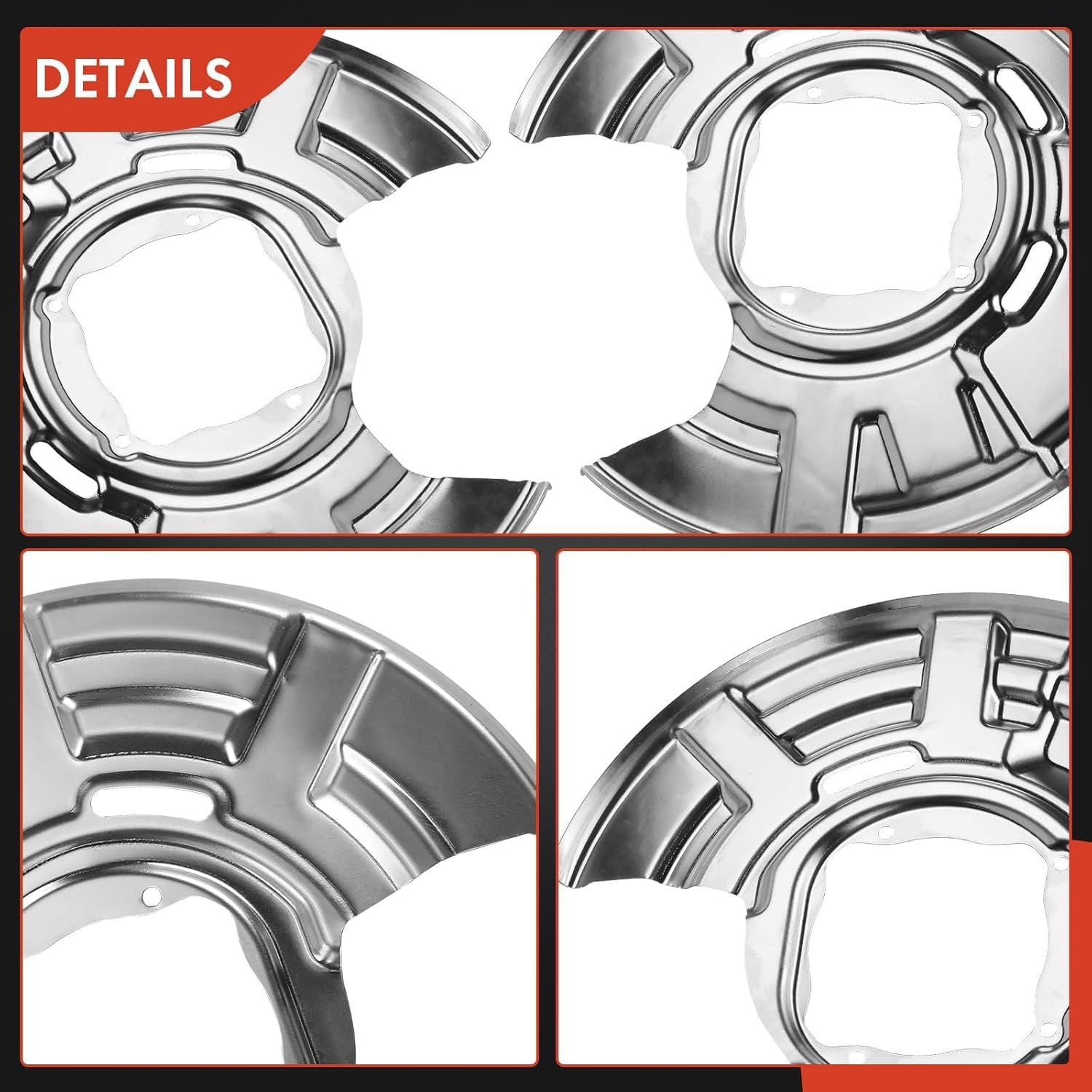 A-Premium Rear Side Brake Dust Shield Compatible with Select BMW Models - 528i, 528i xDrive, 535d, 535d xDrive, 535i, 535i GT xDrive, 535i xDrive, 550i, 740i, 740Li, 650i Gran Coupe - 2-PC Set