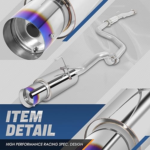 Miniatura 8 de Honda Civic EG 24 Puerta 4,5 pulgadas silenciador Punta Catback Sistema de escape