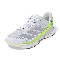 Adidas Donna Crazyquick Boost Padel Shoes, Cloud White, Zero Metalic, Lucid Lemon, 42 EU