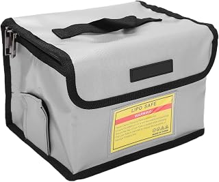 Bolsa de bateria segura para lipo, grátis para DIY à prova de fogo Bolsa segura para lipo de largura moderada, conveniente para transportar para modelo de barco para bateria de UAV para
