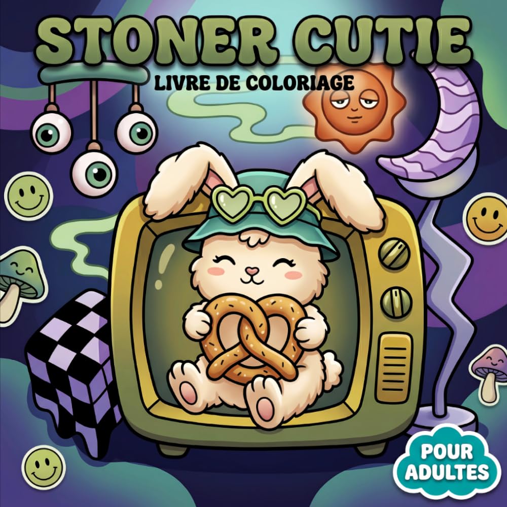 Livre De Coloriage Stoner Cutie: Pages Ludiques Aux Ambiances Rêveuses Et Personnages Déjantés Tout En Douceur Pour Instants Paisibles Et Créatifs