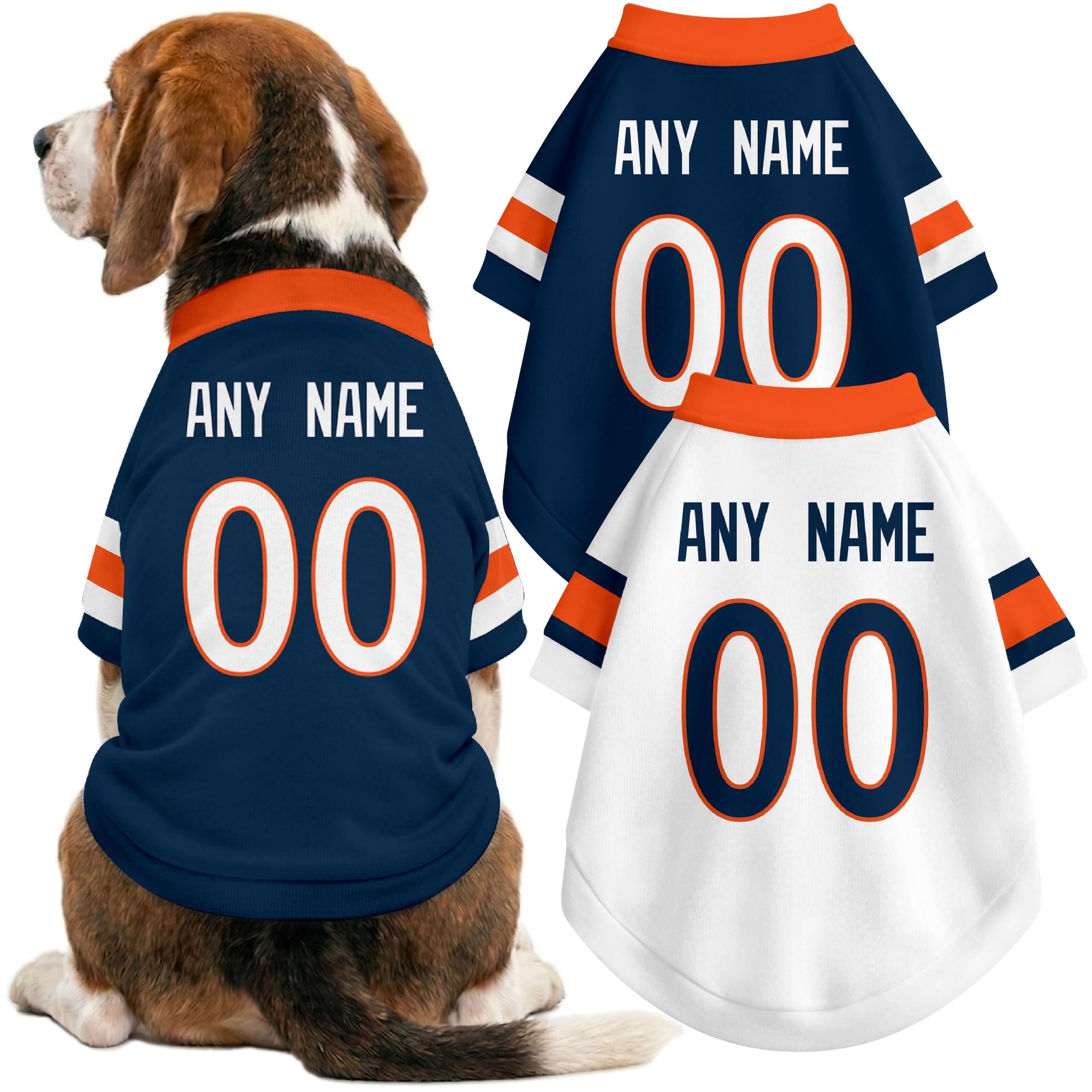 Denver Dog Clothes Custom Name Number T Shirt for Dog Gifts