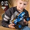LEGO Technic Monster Jam Grave Digger Ateş ve Buz 42219 – 7 Yaş ve Üzeri Kız ve Erkek Çocuklar için Gerçekçi Detaylar İçeren Çek Bırak Kamyon Oyuncak Yapım Seti, Yaratıcı Hediye Fikri (263 Parça)
