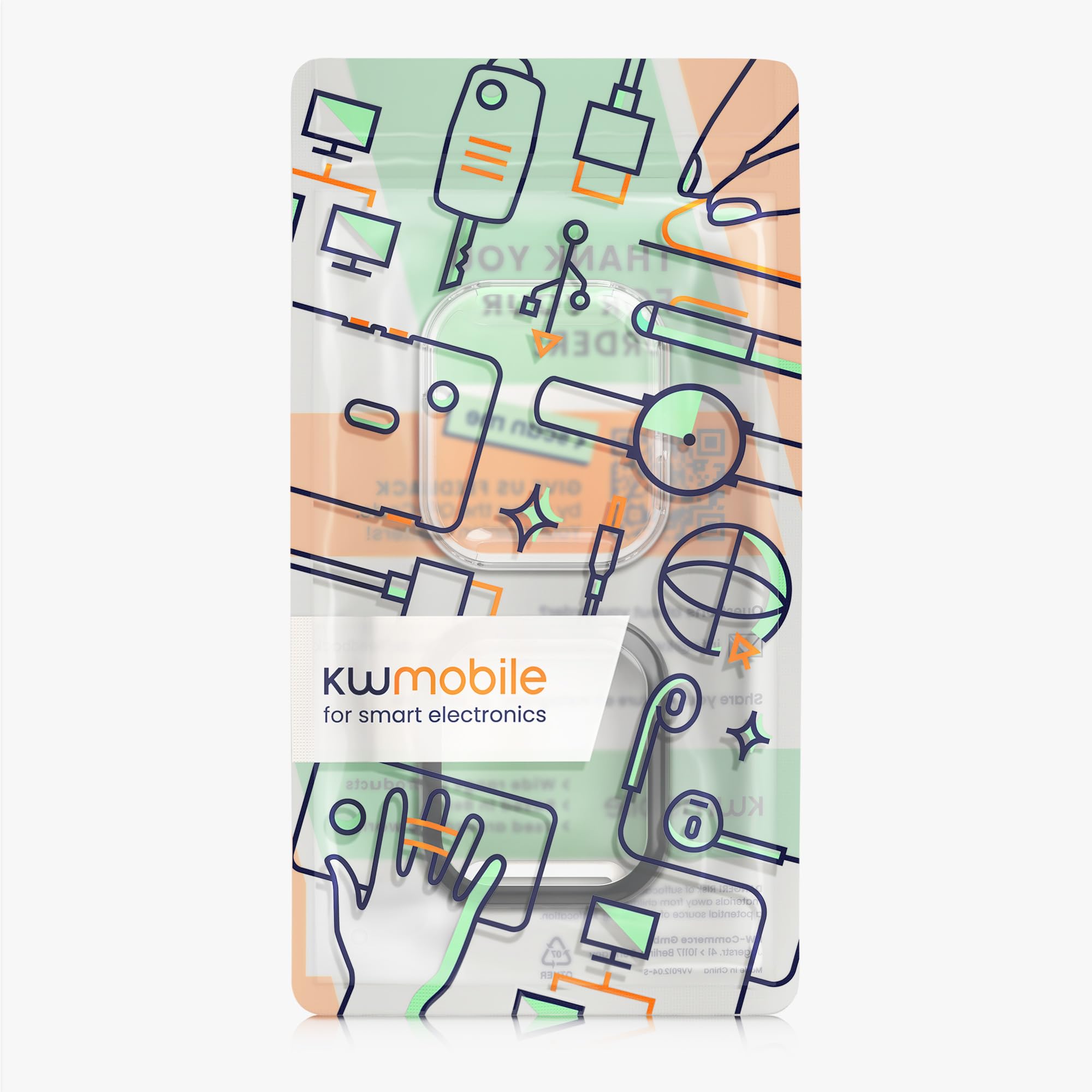 kwmobile Etui kompatybilne z Amazfit Bip 6, 2 x silikonowe etui na monitor fitness z TPU, czarne/przezroczyste